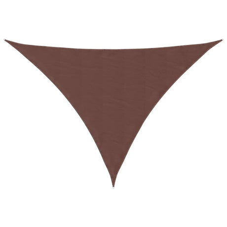 Vidaxl zonnescherm driehoekig 2,5x2,5x3,5 m oxford stof bruin