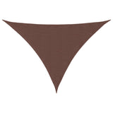 Vidaxl zonnescherm driehoekig 3,5x3,5x4,9 m oxford stof bruin