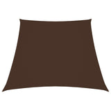 Vidaxl zonnezeil trapezium 3 5x4 m oxford stof bruin