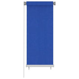 VidaXL Rolgordijn voor buiten 60x140 cm HDPE blauw