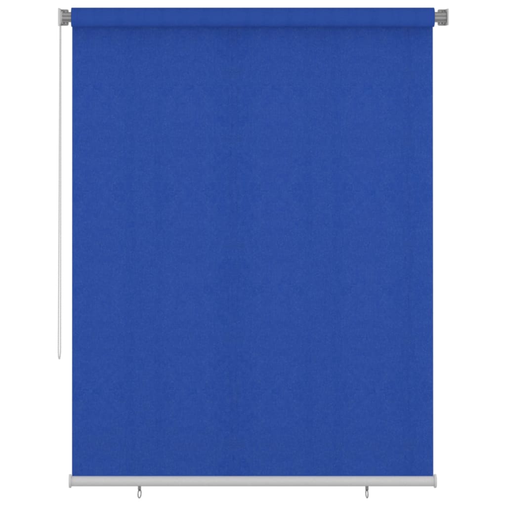 VidaXL Rolgordijn voor buiten 180x230 cm HDPE blauw