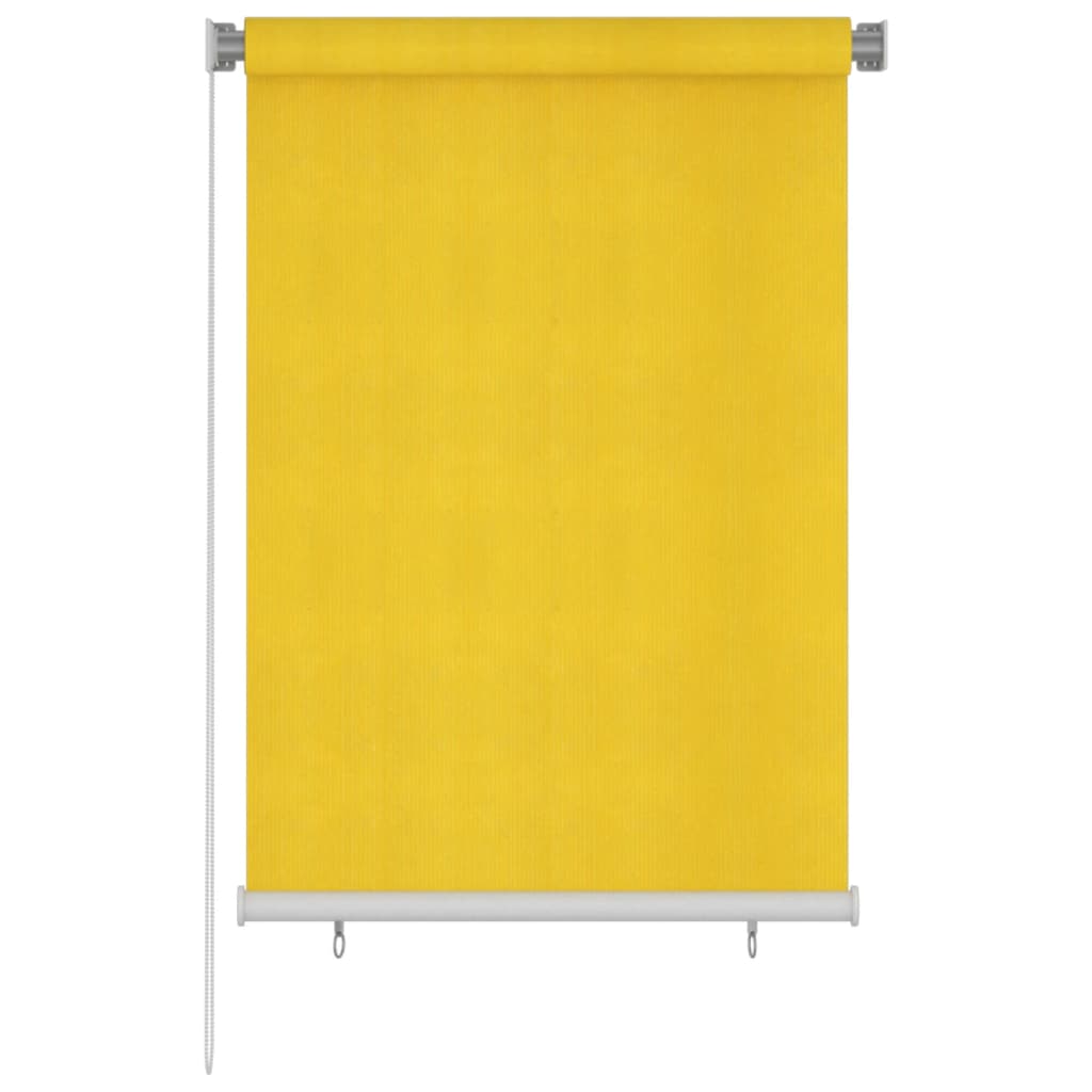 VidaXL Rolgordijn voor buiten 100x140 cm HDPE geel