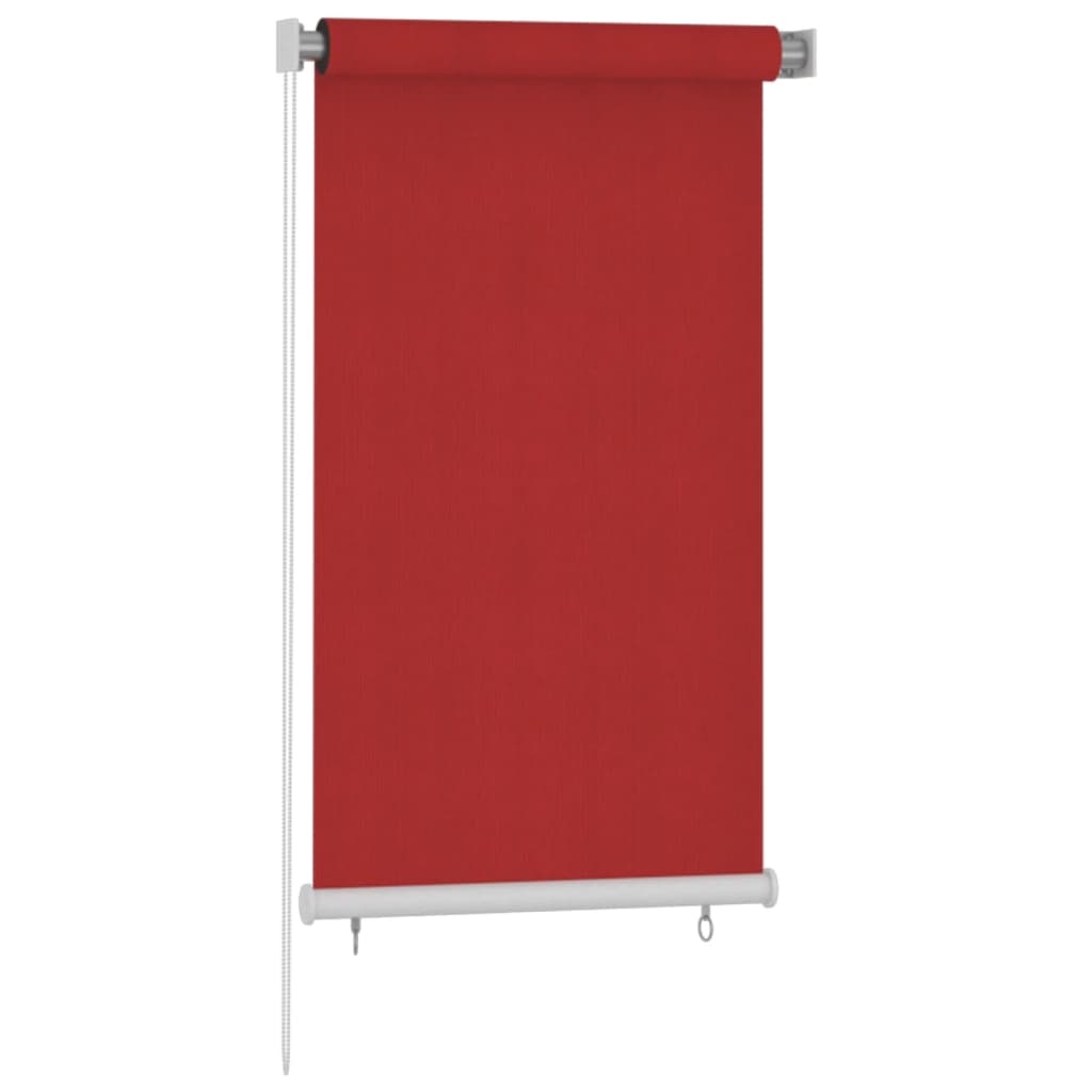 VidaXL Rolgordijn voor buiten 80x140 cm HDPE rood