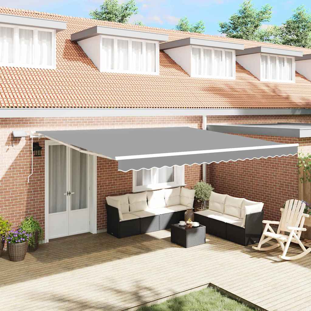 Vidaxl zijde frame met led-striplichten wit 400 × 350 cm aluminium