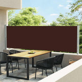 Vidaxl tuinscherm uittrekbaar 140x600 cm bruin