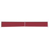 Vidaxl tuinscherm uittrekbaar 140x1200 cm rood