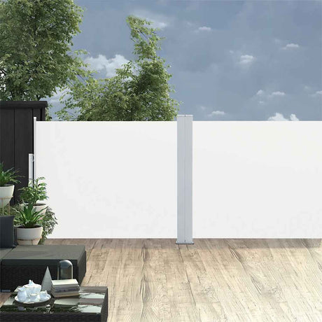 Vidaxl tuinscherm uittrekbaar 170x1200 cm crème