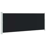 Vidaxl tuinscherm uittrekbaar 180x500 cm zwart