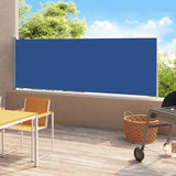 Vidaxl tuinscherm uittrekbaar 180x500 cm blauw