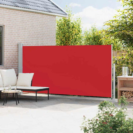 Vidaxl tuinscherm uittrekbaar 180x500 cm rood