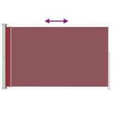 Vidaxl tuinscherm uittrekbaar 200x300 cm rood