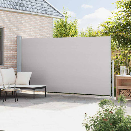 Vidaxl tuinscherm uittrekbaar 200x500 cm grijs