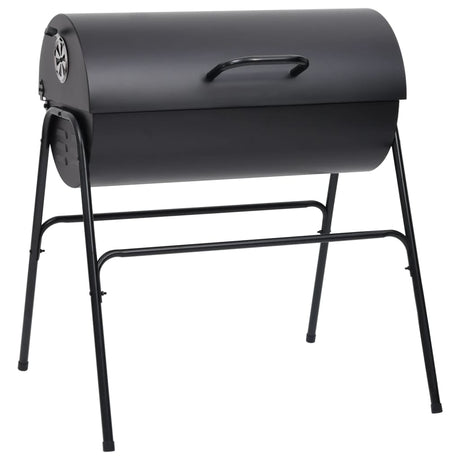 VidaXL Barbecuevat met 2 kookroosters 80x95x90 cm staal zwart