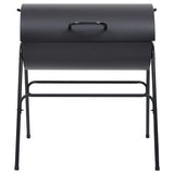 VidaXL Barbecuevat met 2 kookroosters 80x95x90 cm staal zwart