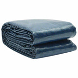 Vidaxl zwembadfolie solar drijvend 210 cm pe zwart en blauw