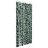 Vidaxl vliegengordijn 100x220 cm chenille groen en wit