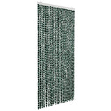 Vidaxl vliegengordijn 100x220 cm chenille groen en wit