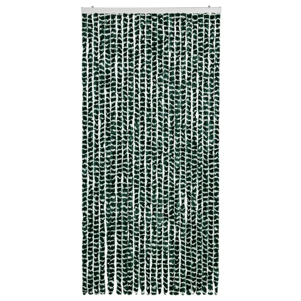 Vidaxl vliegengordijn 100x220 cm chenille groen en wit