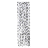 Vidaxl vliegengordijn 56x185 cm chenille licht- en donkergrijs