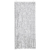 Vidaxl vliegengordijn 90x220 cm chenille licht- en donkergrijs