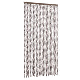 Vidaxl vliegengordijn 100x220 cm chenille taupe en wit