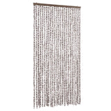 Vidaxl vliegengordijn 100x220 cm chenille taupe en wit