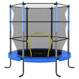 Vidaxl trampoline met veiligheidsnet rond 140x160 cm blauw