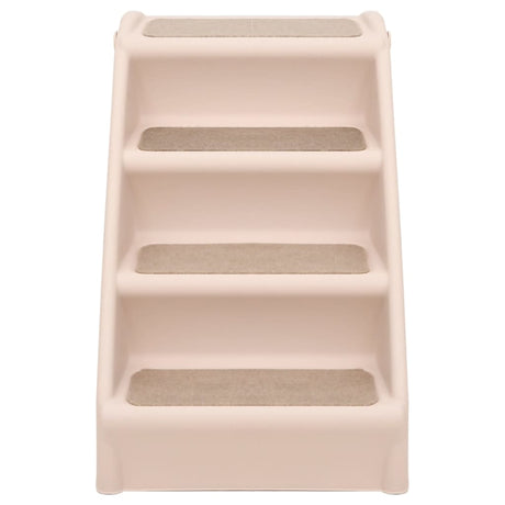 Vidaxl hondentrap inklapbaar 62x40x49,5 cm crème