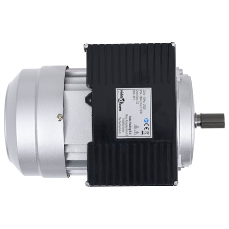 Vidaxl elektromotor 1 fase 1,5 kw 2 kp 2-polig 2800 rpm aluminium