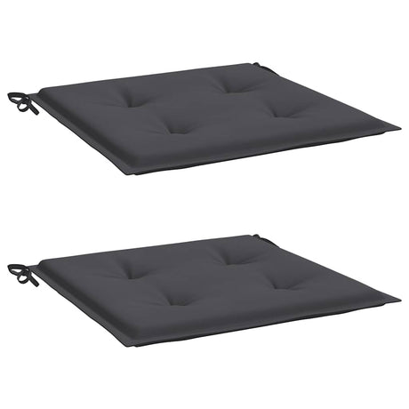Vidaxl tuinstoelkussens 2 st 40x40x4 cm oxford stof antracietkleurig