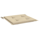 VidaXL Tuinstoelkussens 6 st 40x40x3 cm oxford stof beige