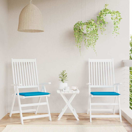 Vidaxl tuinstoelkussens 2 st 40x40x4 cm oxford stof blauw