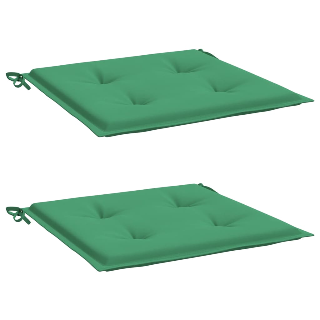 Vidaxl tuinstoelkussens 2 st 40x40x3 cm oxford stof groen