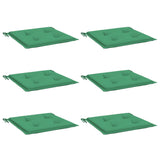 Vidaxl tuinstoelkussens 6 st 40x40x3 cm oxford stof groen