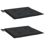 Vidaxl tuinstoelkussens 2 st 40x40x4 cm oxford stof zwart
