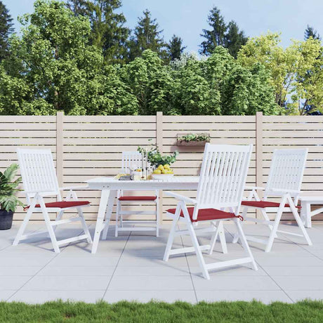Vidaxl tuinstoelkussens 4 st 40x40x4 cm oxford stof wijnrood