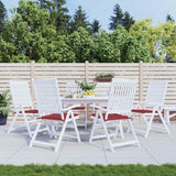 Vidaxl tuinstoelkussens 6 st 40x40x4 cm oxford stof wijnrood