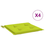 Vidaxl tuinstoelkussens 4 st 40x40x3 cm oxford stof felgroen