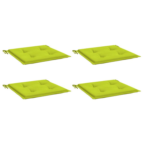 Vidaxl tuinstoelkussens 4 st 40x40x4 cm oxford stof felgroen