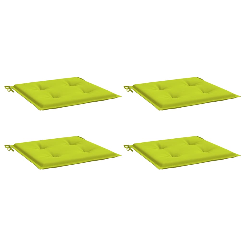 Vidaxl tuinstoelkussens 4 st 40x40x3 cm oxford stof felgroen