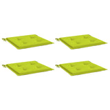 Vidaxl tuinstoelkussens 4 st 40x40x3 cm oxford stof felgroen