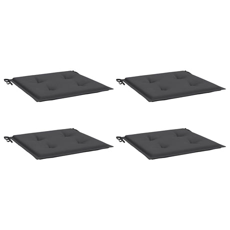 Vidaxl tuinstoelkussens 4 st 50x50x4 cm oxford stof antracietkleurig
