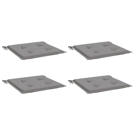 Vidaxl tuinstoelkussens 4 st 50x50x4 cm oxford stof grijs