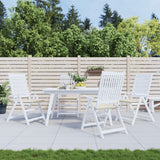 Vidaxl tuinstoelkussens 4 st 50x50x4 cm oxford stof crèmekleurig