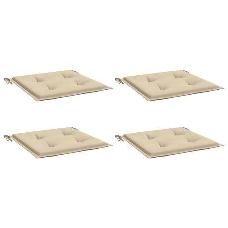 Vidaxl tuinstoelkussens 4 st 50x50x4 cm oxford stof beige
