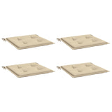 Vidaxl tuinstoelkussens 4 st 50x50x3 cm oxford stof beige