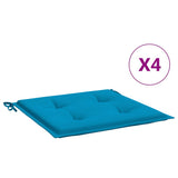 Vidaxl tuinstoelkussens 4 st 50x50x4 cm oxford stof blauw