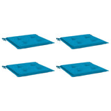 Vidaxl tuinstoelkussens 4 st 50x50x4 cm oxford stof blauw