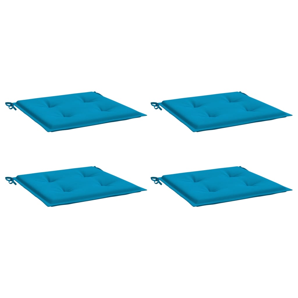 Vidaxl tuinstoelkussens 4 st 50x50x3 cm oxford stof blauw