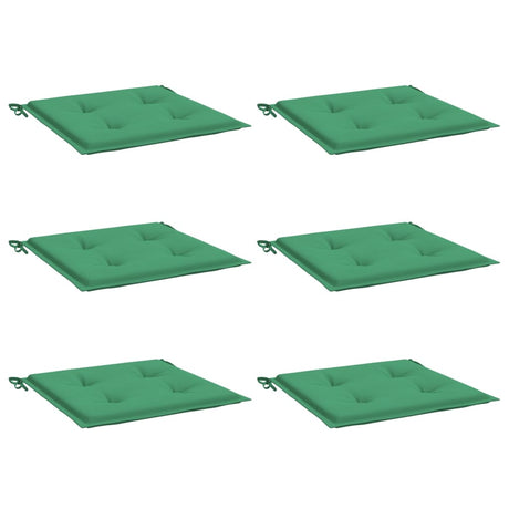 Vidaxl tuinstoelkussens 6 st 50x50x4 cm oxford stof groen